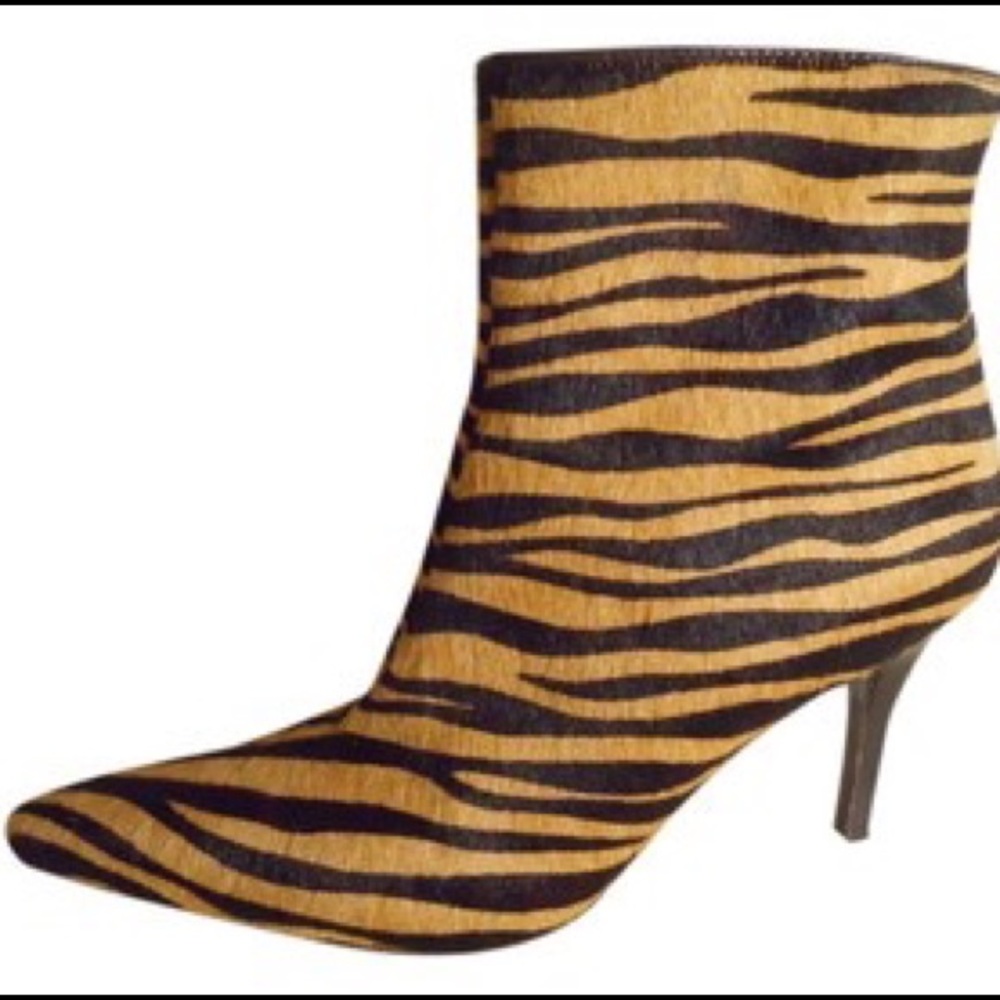 Zebra Hair Booties